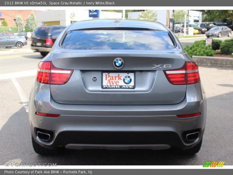 Space Gray Metallic / Ivory White/Black 2013 BMW X6 xDrive50i