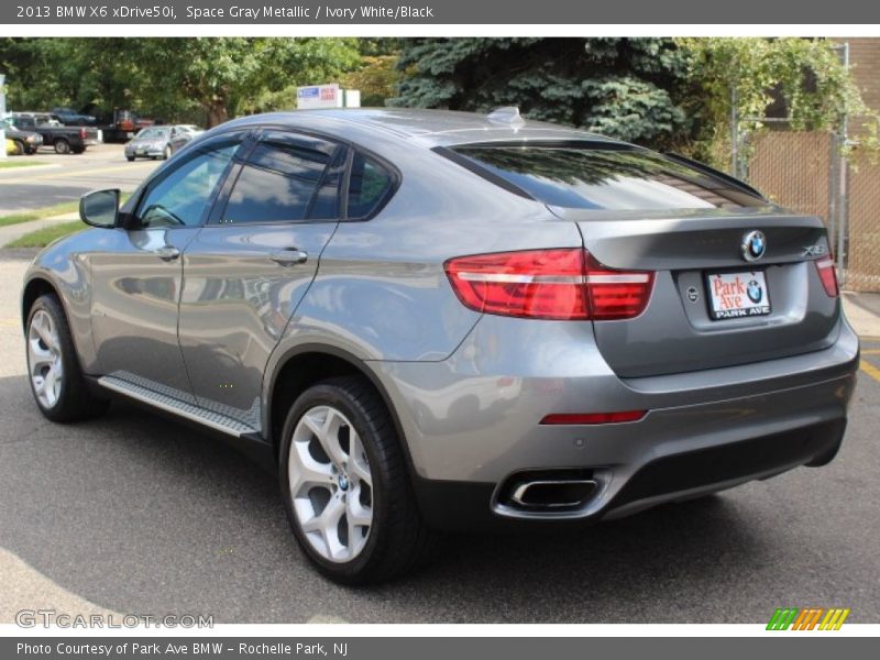 Space Gray Metallic / Ivory White/Black 2013 BMW X6 xDrive50i