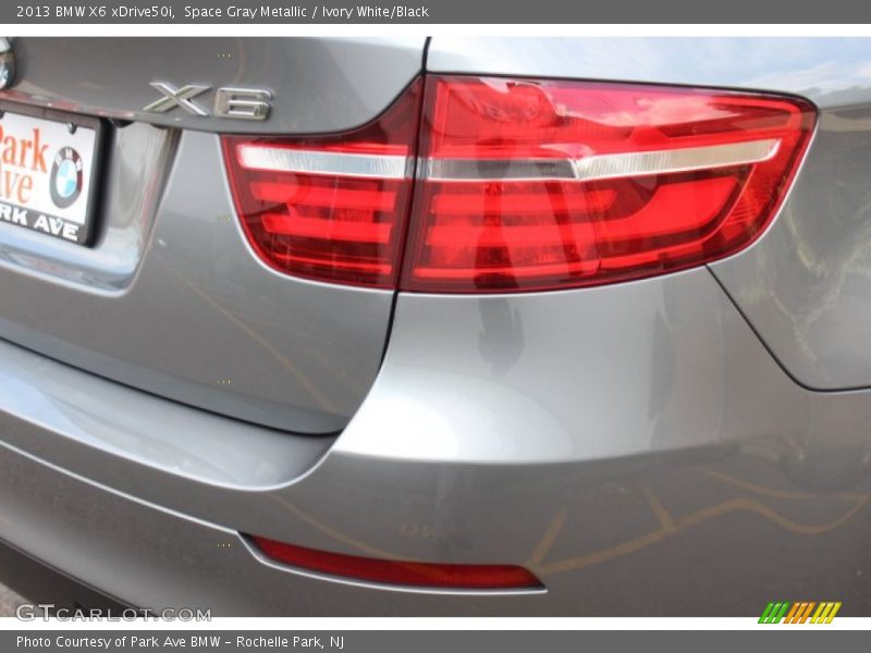 Space Gray Metallic / Ivory White/Black 2013 BMW X6 xDrive50i