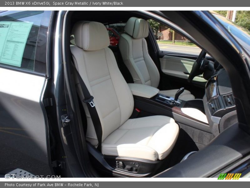  2013 X6 xDrive50i Ivory White/Black Interior