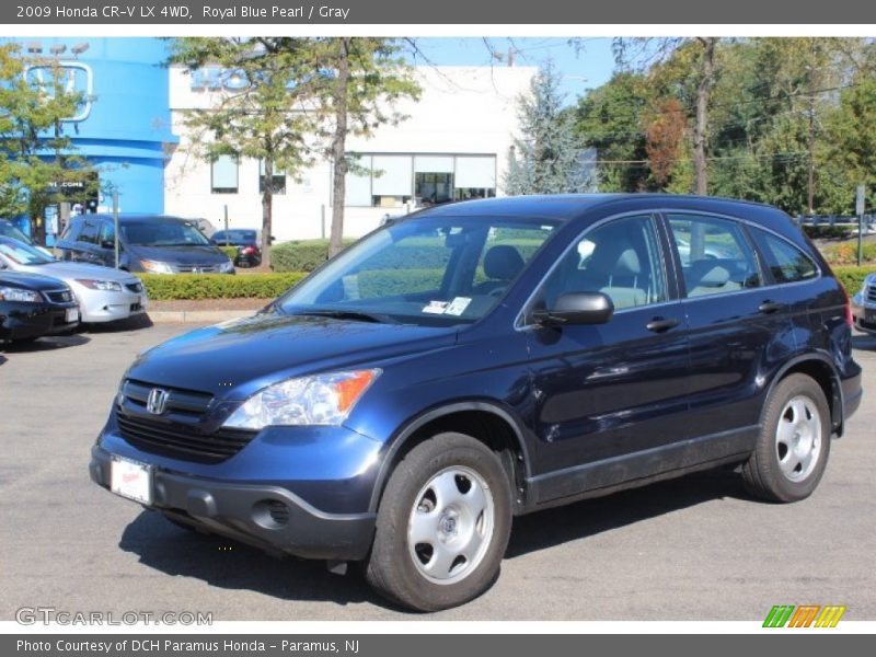 Royal Blue Pearl / Gray 2009 Honda CR-V LX 4WD