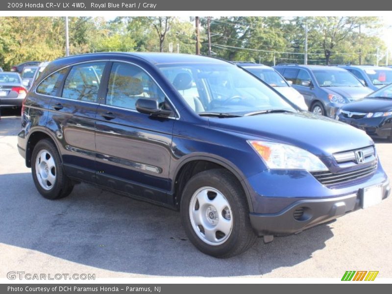 Royal Blue Pearl / Gray 2009 Honda CR-V LX 4WD