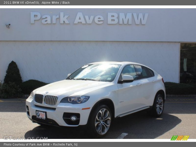 Alpine White / Black 2011 BMW X6 xDrive50i
