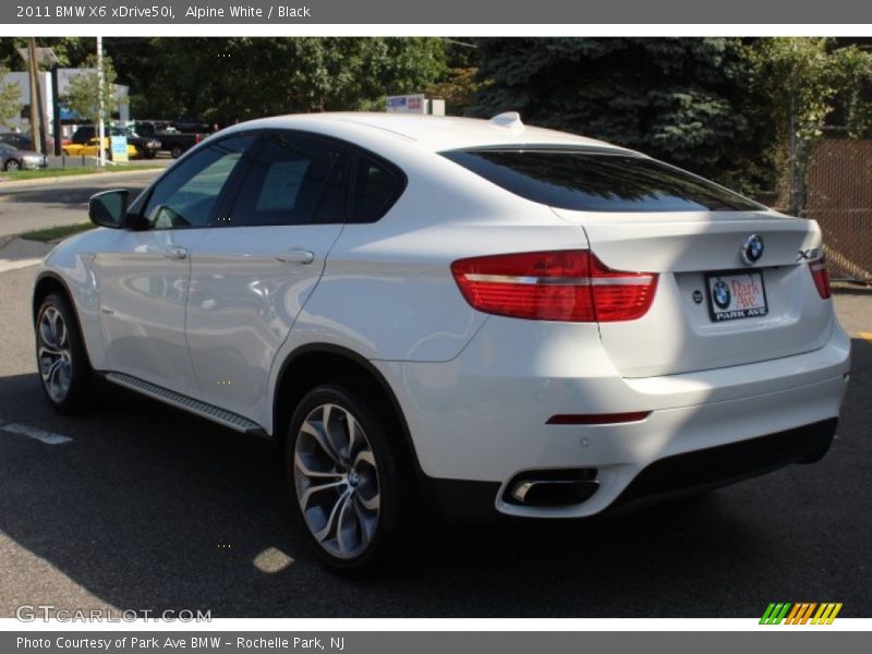 Alpine White / Black 2011 BMW X6 xDrive50i