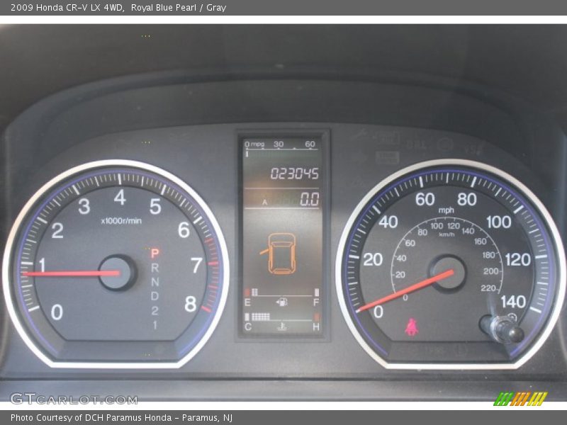 Royal Blue Pearl / Gray 2009 Honda CR-V LX 4WD