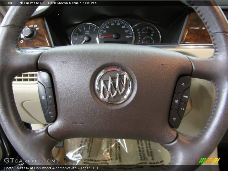 Dark Mocha Metallic / Neutral 2008 Buick LaCrosse CX