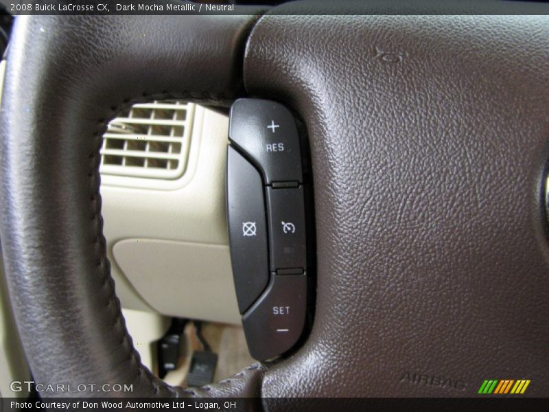 Dark Mocha Metallic / Neutral 2008 Buick LaCrosse CX