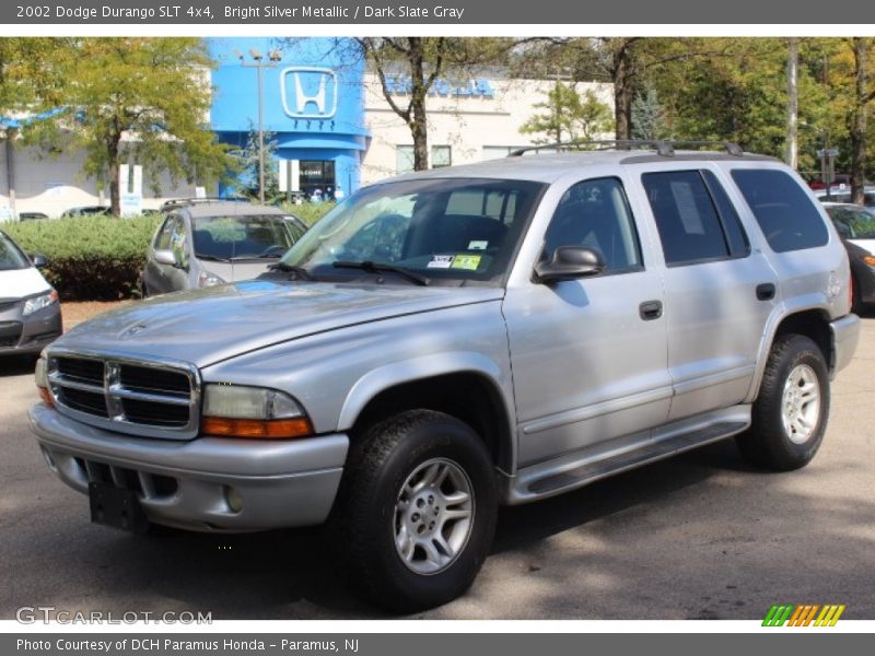 Bright Silver Metallic / Dark Slate Gray 2002 Dodge Durango SLT 4x4