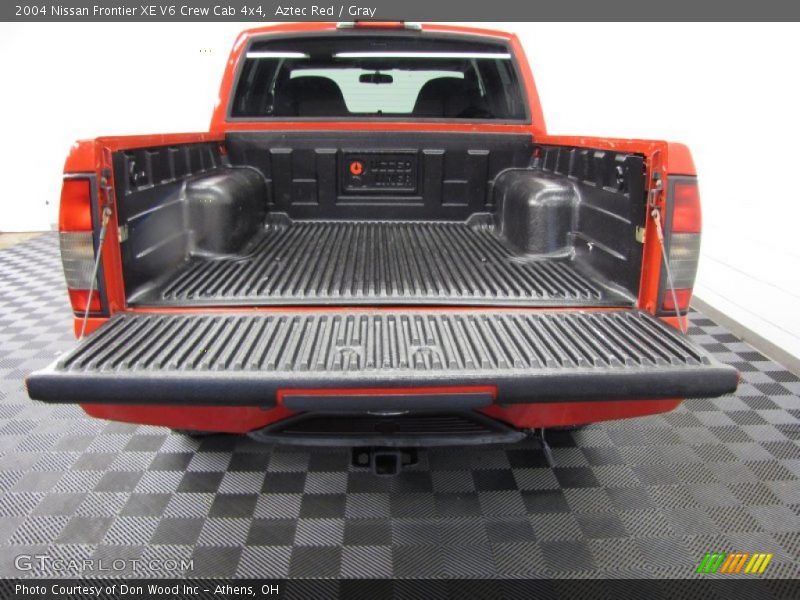 Aztec Red / Gray 2004 Nissan Frontier XE V6 Crew Cab 4x4