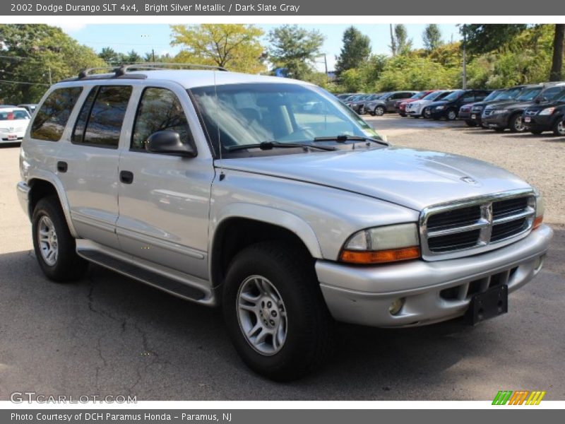 Bright Silver Metallic / Dark Slate Gray 2002 Dodge Durango SLT 4x4