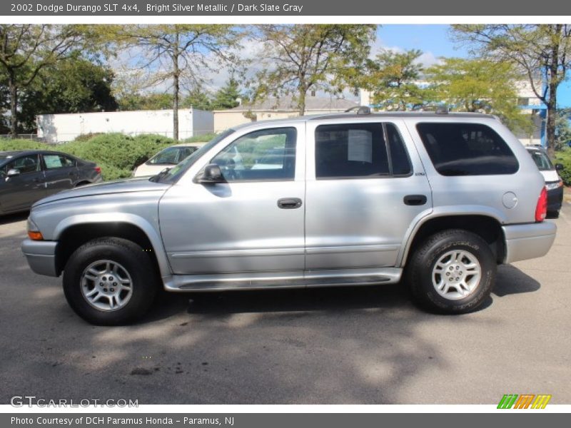 Bright Silver Metallic / Dark Slate Gray 2002 Dodge Durango SLT 4x4