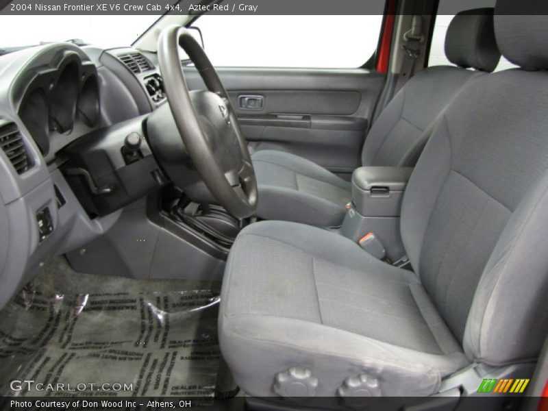  2004 Frontier XE V6 Crew Cab 4x4 Gray Interior