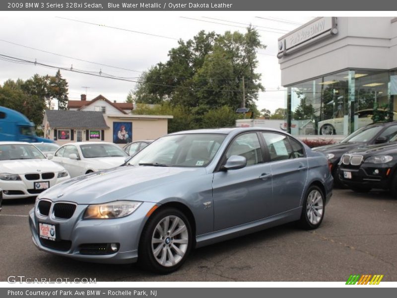 Blue Water Metallic / Oyster Dakota Leather 2009 BMW 3 Series 328xi Sedan