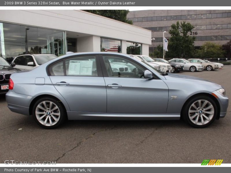 Blue Water Metallic / Oyster Dakota Leather 2009 BMW 3 Series 328xi Sedan