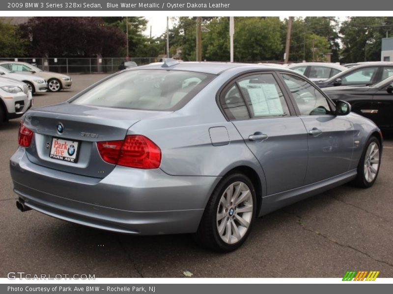 Blue Water Metallic / Oyster Dakota Leather 2009 BMW 3 Series 328xi Sedan