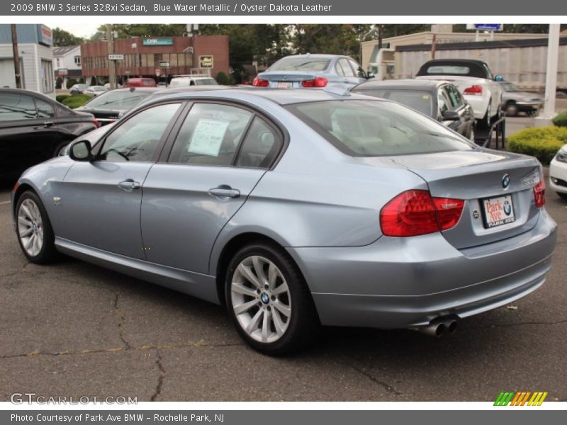 Blue Water Metallic / Oyster Dakota Leather 2009 BMW 3 Series 328xi Sedan