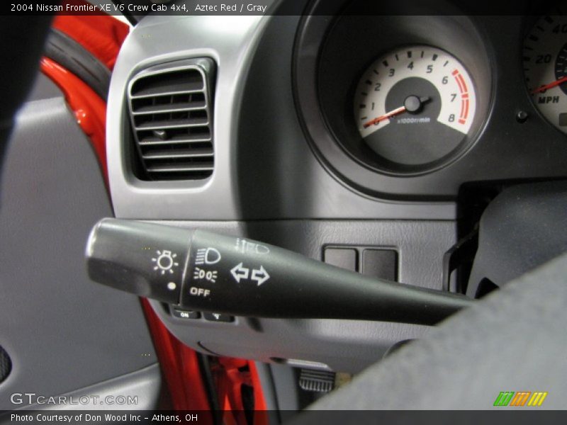 Aztec Red / Gray 2004 Nissan Frontier XE V6 Crew Cab 4x4