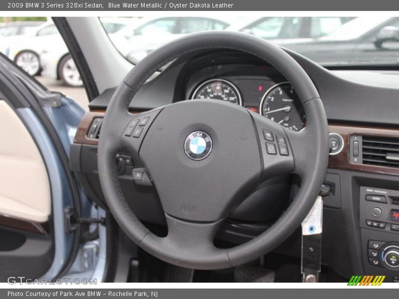 Blue Water Metallic / Oyster Dakota Leather 2009 BMW 3 Series 328xi Sedan