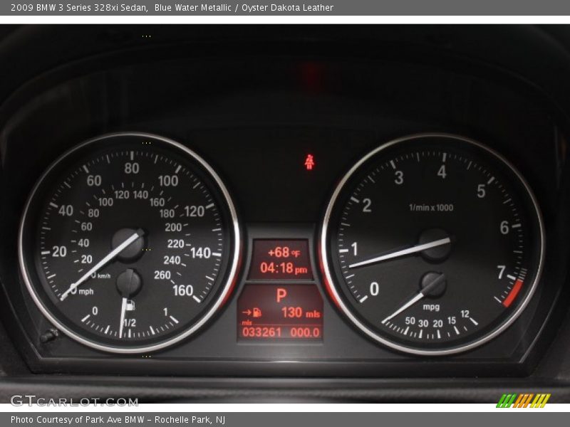 Blue Water Metallic / Oyster Dakota Leather 2009 BMW 3 Series 328xi Sedan