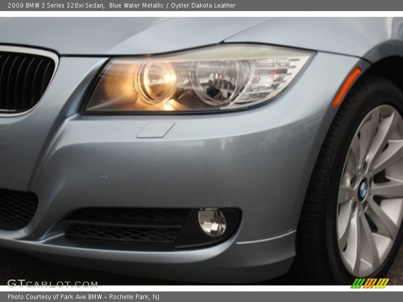 Blue Water Metallic / Oyster Dakota Leather 2009 BMW 3 Series 328xi Sedan