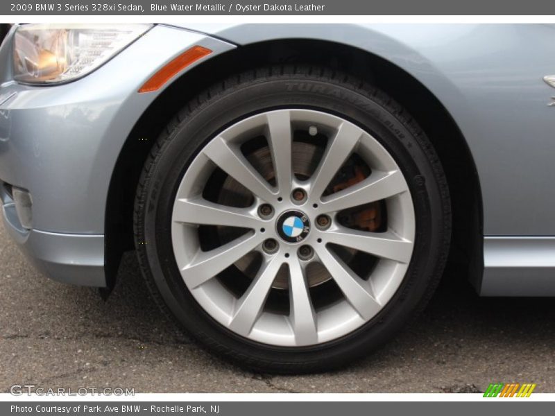 Blue Water Metallic / Oyster Dakota Leather 2009 BMW 3 Series 328xi Sedan