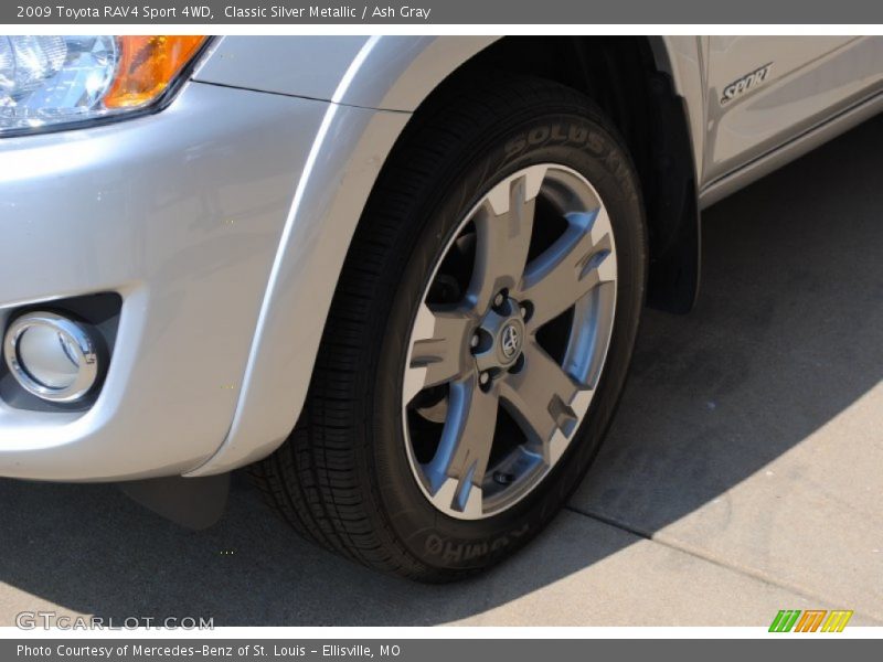 Classic Silver Metallic / Ash Gray 2009 Toyota RAV4 Sport 4WD