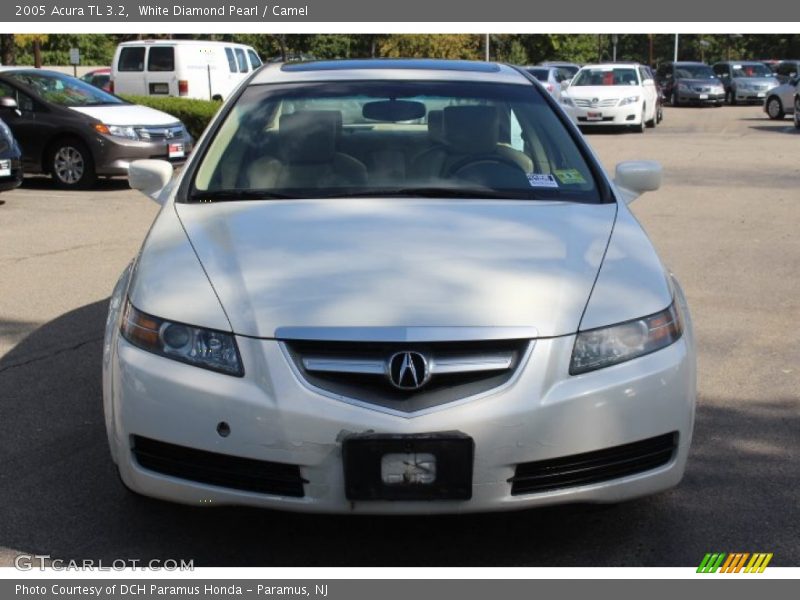 White Diamond Pearl / Camel 2005 Acura TL 3.2