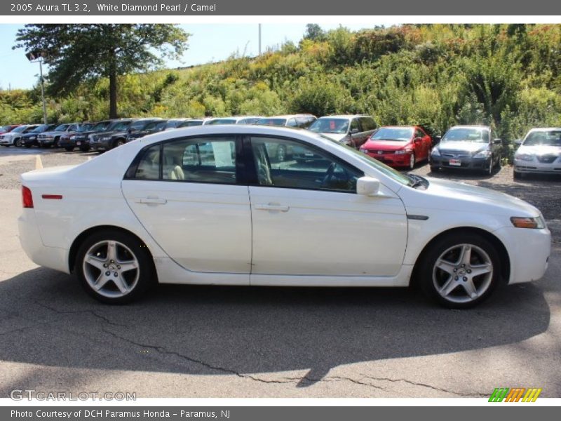 White Diamond Pearl / Camel 2005 Acura TL 3.2