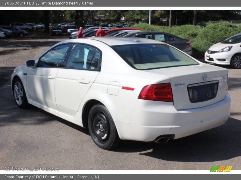 White Diamond Pearl / Camel 2005 Acura TL 3.2