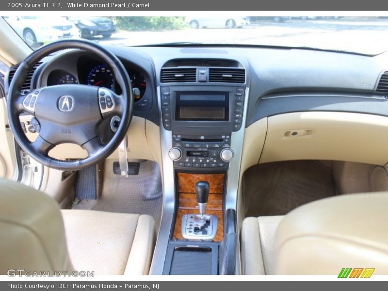 White Diamond Pearl / Camel 2005 Acura TL 3.2