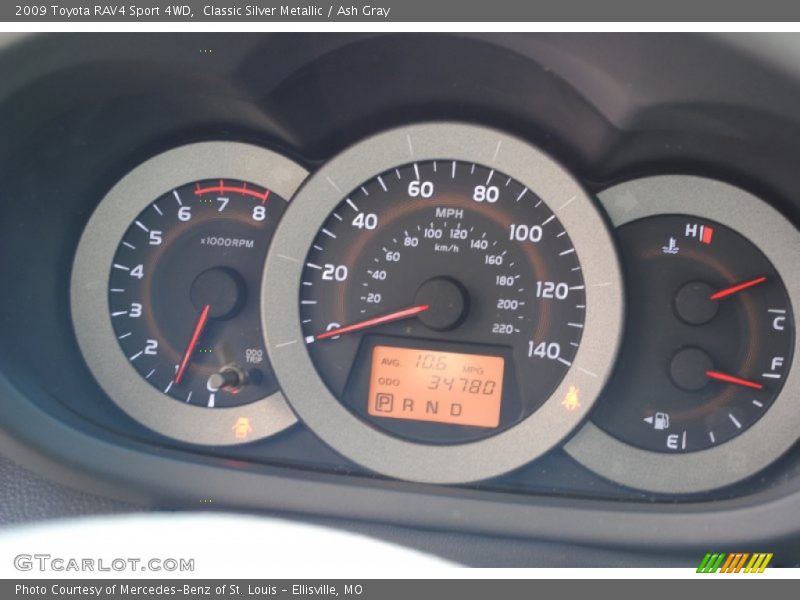 Classic Silver Metallic / Ash Gray 2009 Toyota RAV4 Sport 4WD