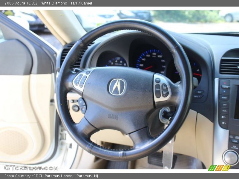 White Diamond Pearl / Camel 2005 Acura TL 3.2