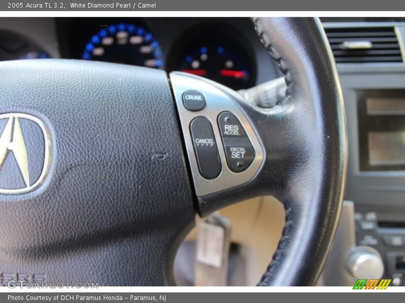 White Diamond Pearl / Camel 2005 Acura TL 3.2