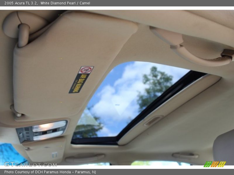 White Diamond Pearl / Camel 2005 Acura TL 3.2
