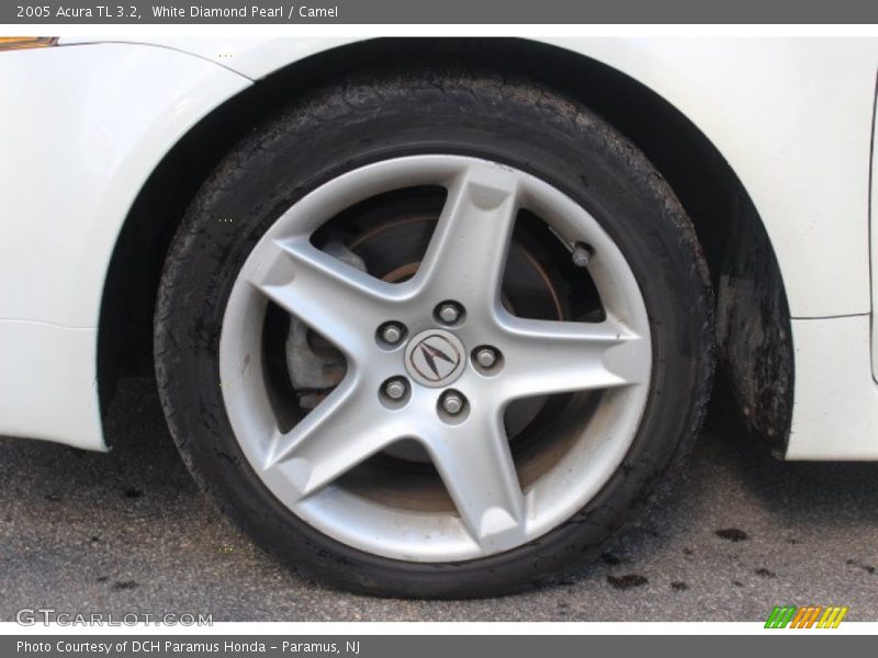 White Diamond Pearl / Camel 2005 Acura TL 3.2