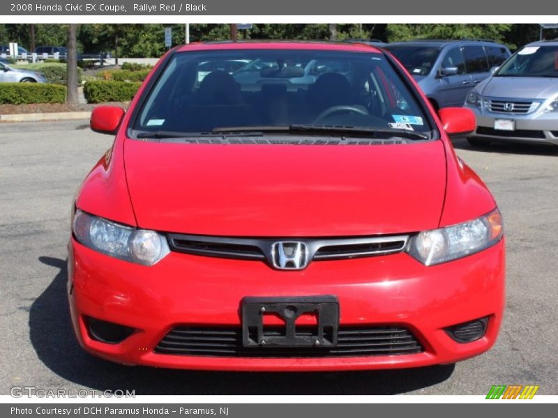Rallye Red / Black 2008 Honda Civic EX Coupe