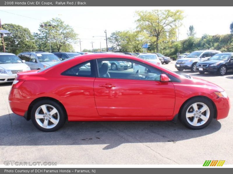 Rallye Red / Black 2008 Honda Civic EX Coupe