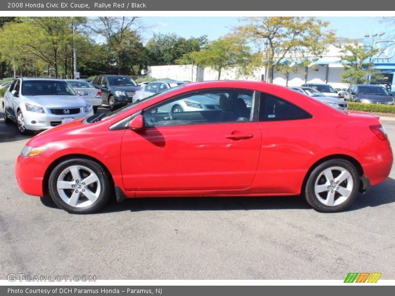 Rallye Red / Black 2008 Honda Civic EX Coupe