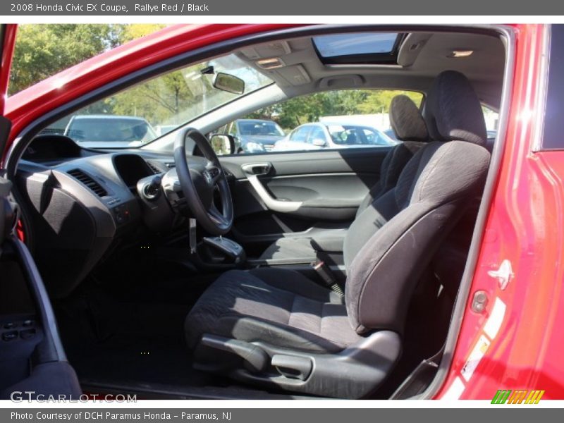 Rallye Red / Black 2008 Honda Civic EX Coupe