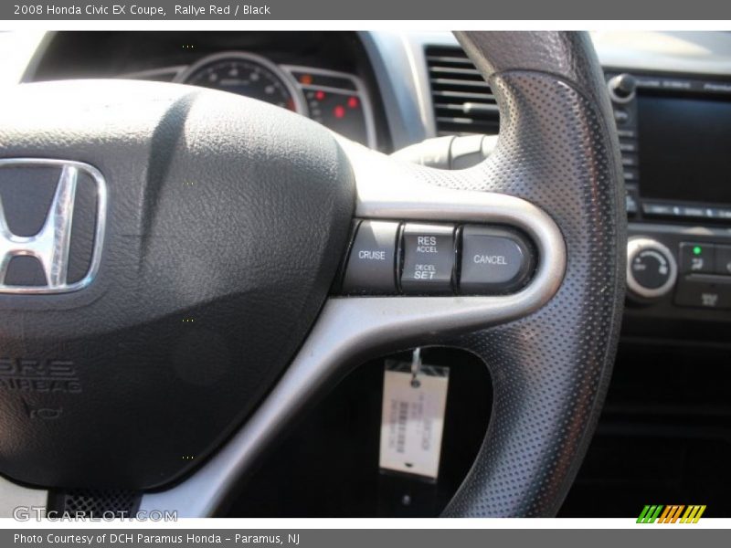 Rallye Red / Black 2008 Honda Civic EX Coupe