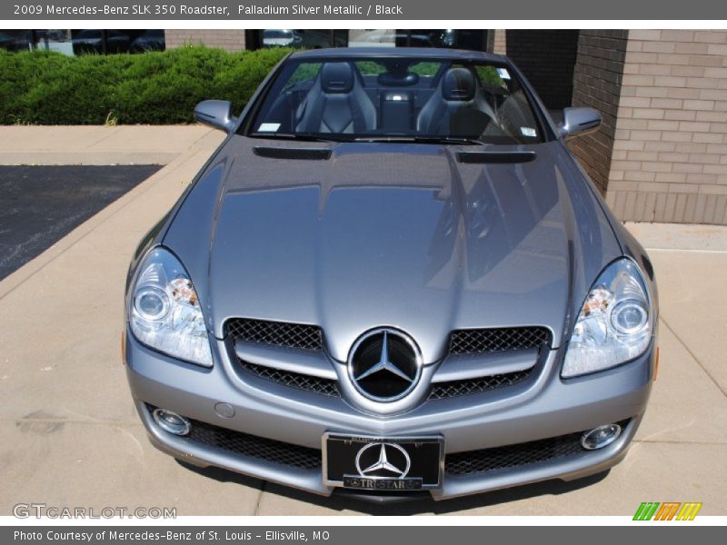 Palladium Silver Metallic / Black 2009 Mercedes-Benz SLK 350 Roadster