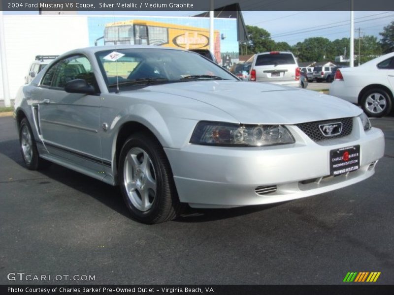 Silver Metallic / Medium Graphite 2004 Ford Mustang V6 Coupe