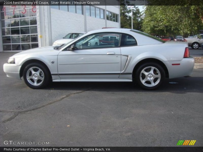 Silver Metallic / Medium Graphite 2004 Ford Mustang V6 Coupe
