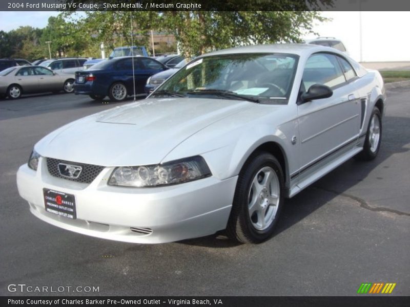 Silver Metallic / Medium Graphite 2004 Ford Mustang V6 Coupe