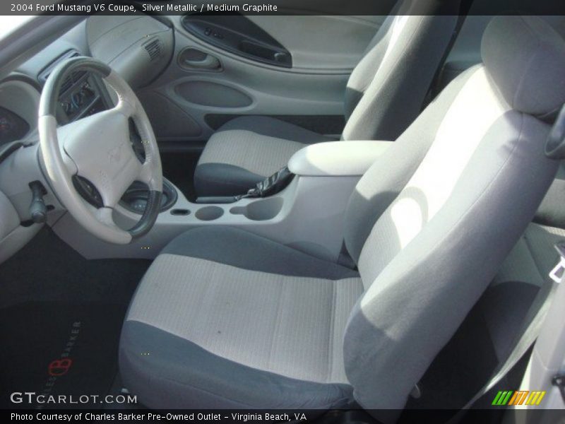 Silver Metallic / Medium Graphite 2004 Ford Mustang V6 Coupe