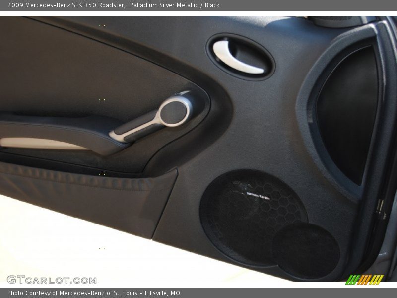 Palladium Silver Metallic / Black 2009 Mercedes-Benz SLK 350 Roadster
