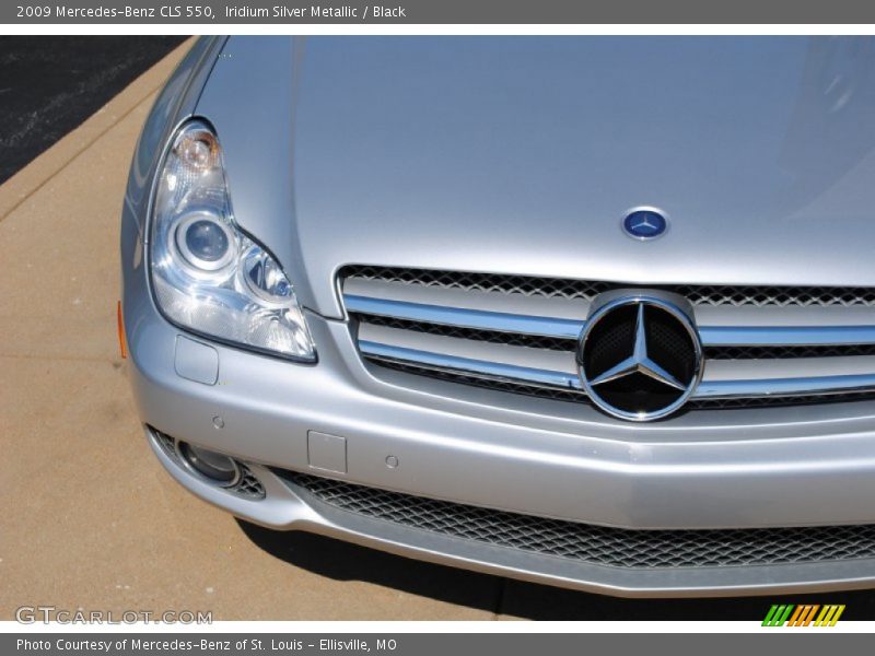 Iridium Silver Metallic / Black 2009 Mercedes-Benz CLS 550