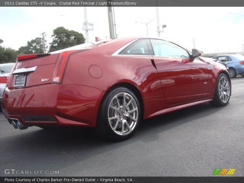 Crystal Red Tintcoat / Light Titanium/Ebony 2011 Cadillac CTS -V Coupe