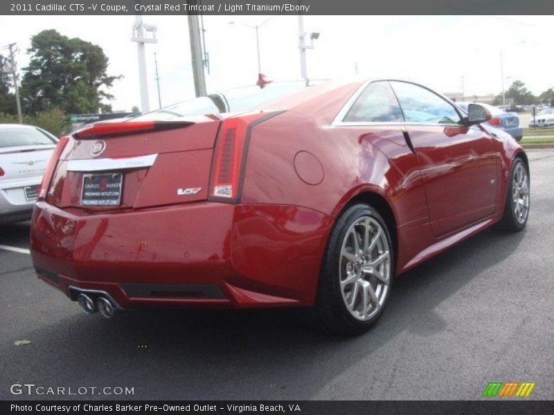 Crystal Red Tintcoat / Light Titanium/Ebony 2011 Cadillac CTS -V Coupe
