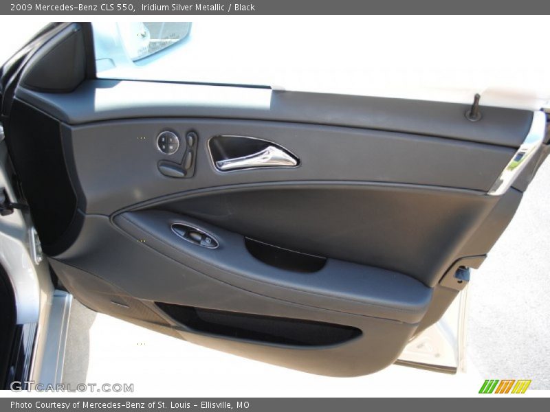 Iridium Silver Metallic / Black 2009 Mercedes-Benz CLS 550